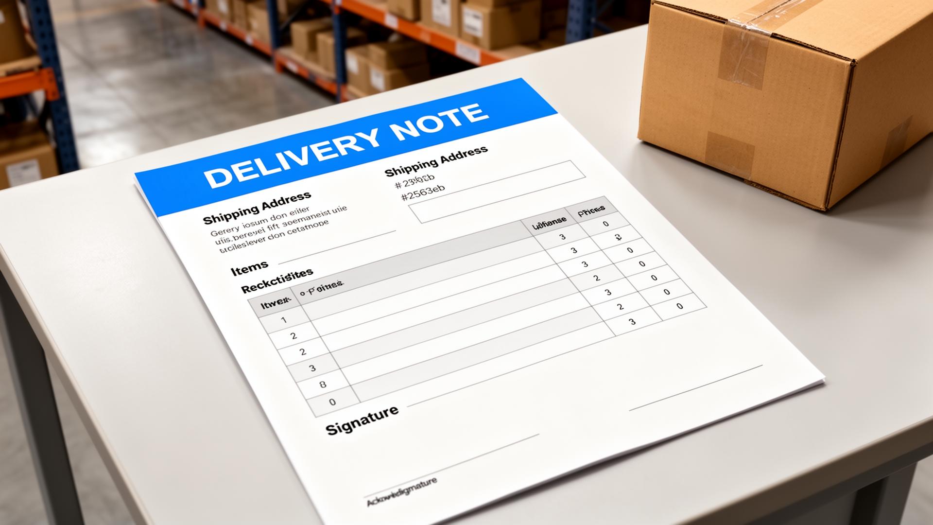 Free Delivery Note Generator (Online, No Sign-Up)